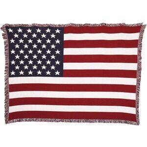 American Flag Blanket Tapestry Fringe Throw 🇺🇸